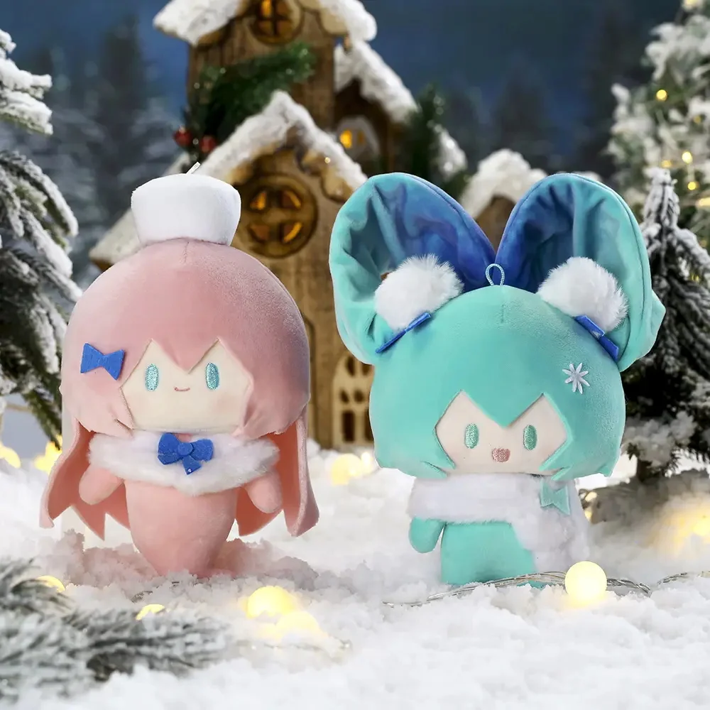 

Original Starry Snowy Night Of Dreams 15cm Hatsune Miku Bemoe Cute Box Vocaloid Miku Rin Len Luka Meiko Kaito Soft Filled Dolls