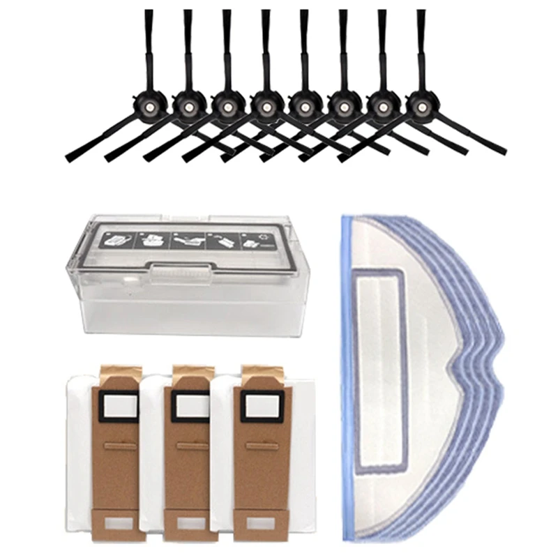 

Accessories For Xiaomi Roborock S7 S70 S75 S7max Mop Rag Side Brush Dust Box Bag Vacuum Cleaner Spare Parts