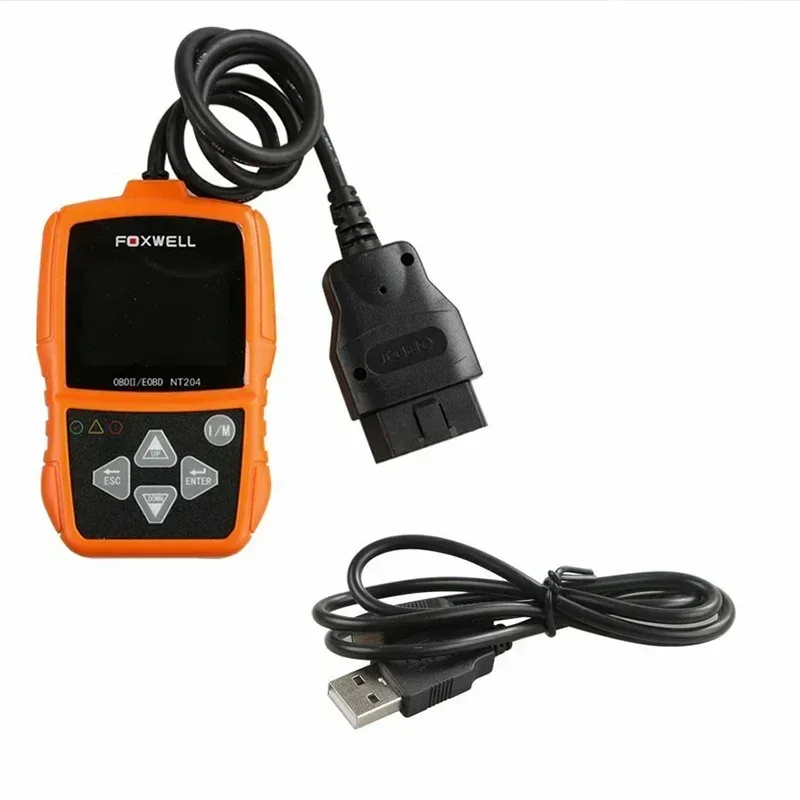 Лучшее качество FOXWELL NT204 OBD2 CAN диагностический инструмент считыватель кодов