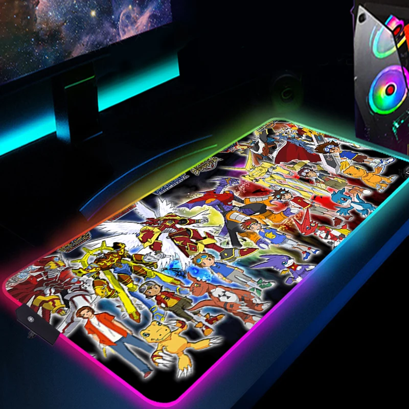 

Аксессуары для ПК, цифровой Коврик для компьютера, компьютерный коврик, игровой коврик для мыши Rgb, клавиатура, мышь, игровой стол, аниме Xxl, б...