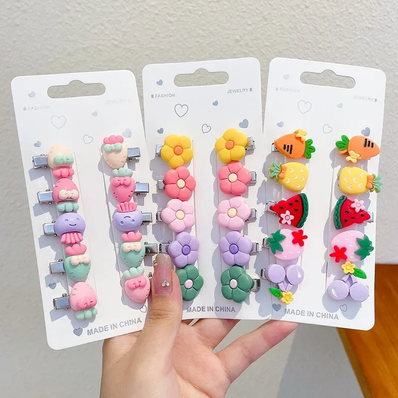 Супер милый детский мини-набор заколок для волос с челкой и сломанными заколками