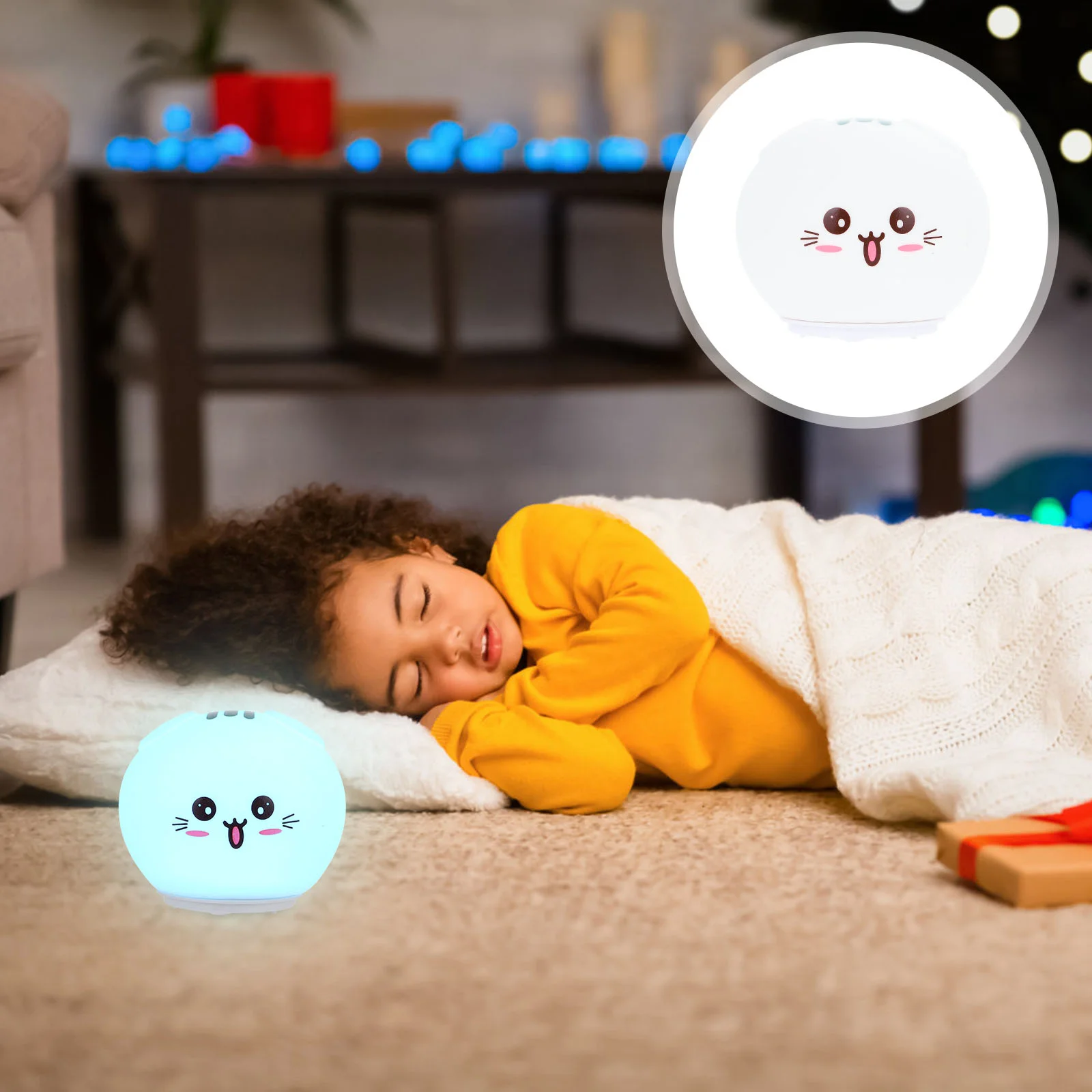 

Lovely Bedside Night Lamp Silicone Night Light Tabletop Light Ornament