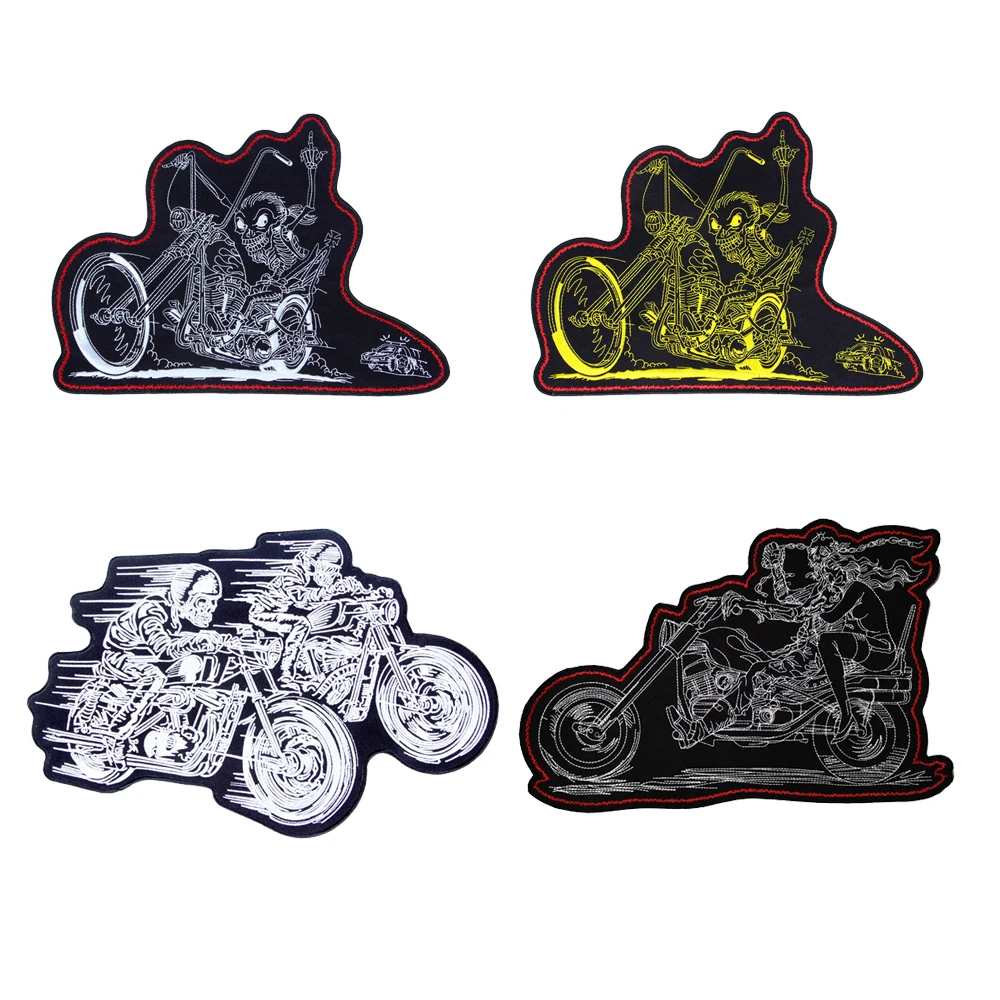 Шлем со скелетом рыцаря с быстрым черепом, соблазнительный женский мотоциклетный шлем с вышивкой, Женский Байкерский шлем на спине