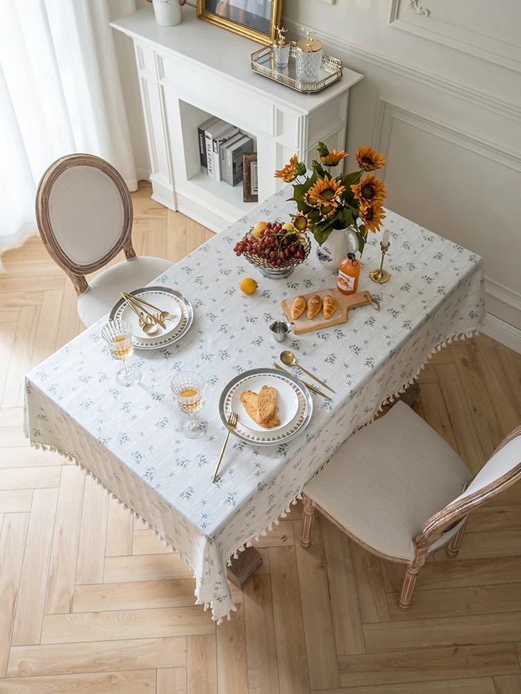 

Небольшая водонепроницаемая и маслостойкая Скатерть в сельском стиле с цветочным рисунком в японском стиле