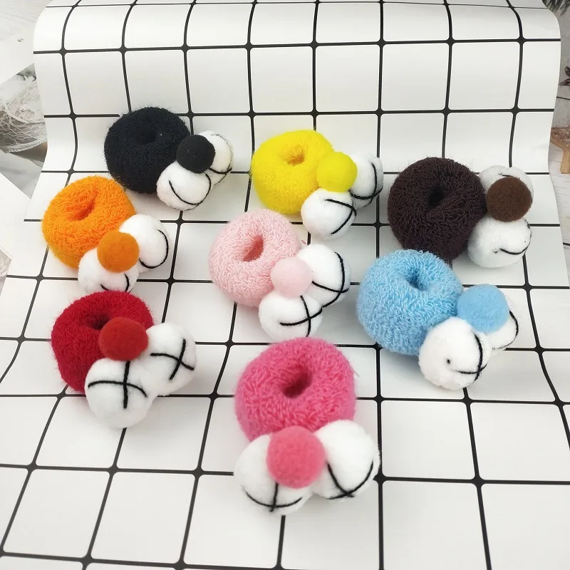 

1Pcs Children's Head Rope Girl's Headdress Daily Women's Scrunchie Manual Cute Style Cloth Rubber Band