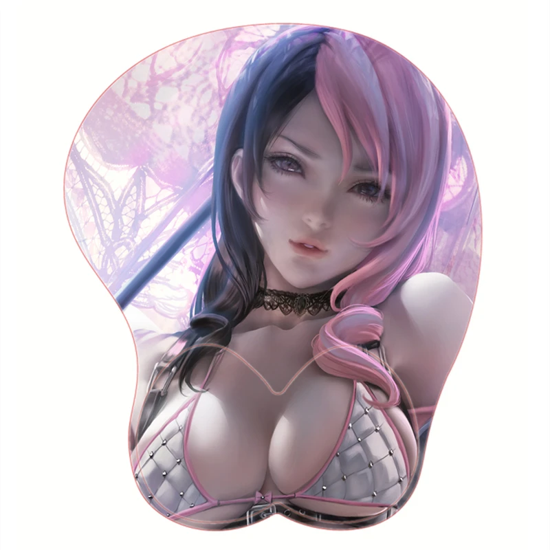 Игровой коврик для мыши Genshin Impact финальная фантазия аниме Girl Big Oppai грудь попа 3D с