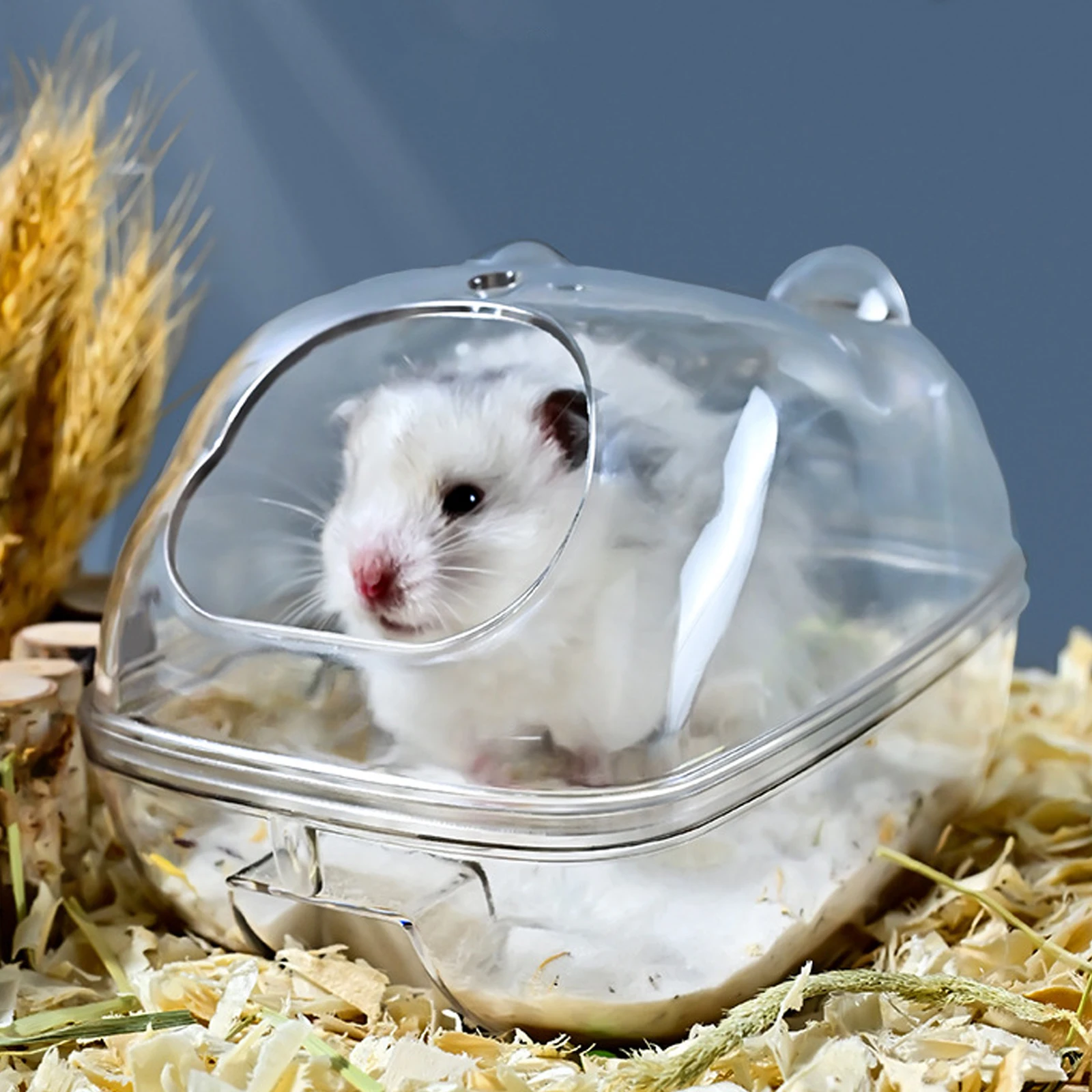 

Hamster Sand Bath Container Small Pet Bathtub Sauna Toilet Toilet Box With Shovel Small Animal Bathroom