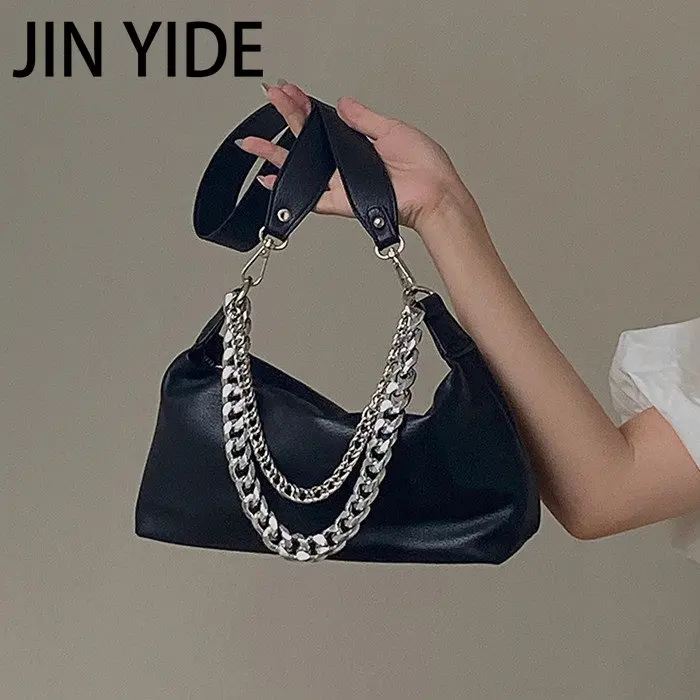 

Модная женская сумка-мессенджер из искусственной кожи, элегантный кошелек на цепочке для денег, сумки через плечо, однотонная черная дамская сумочка