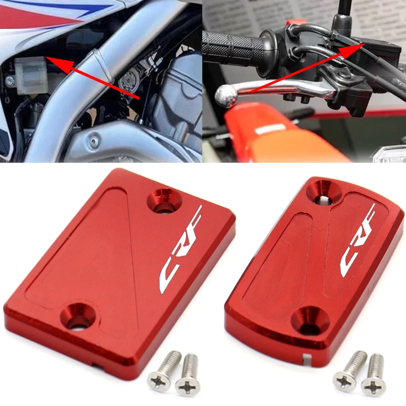 

CRF 250L Brake Cylinder Reservoir Cover For HONDA CRF 250 L 2013-2020 CRF250L RALLY 2017 19 Motorcycle Front Rear Oil Fluid Cap
