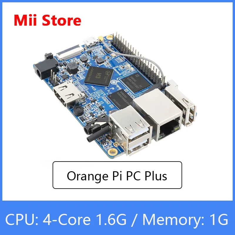 Orange Pi PC Plus Board RAM 1G с 8 ГБ Emmc Flash Мини-одиночная плата открытым исходным кодом