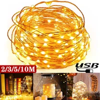 10m copper wire fairy garland light waterproof usb led string light for xmas wedding party holiday lighting new year decoration