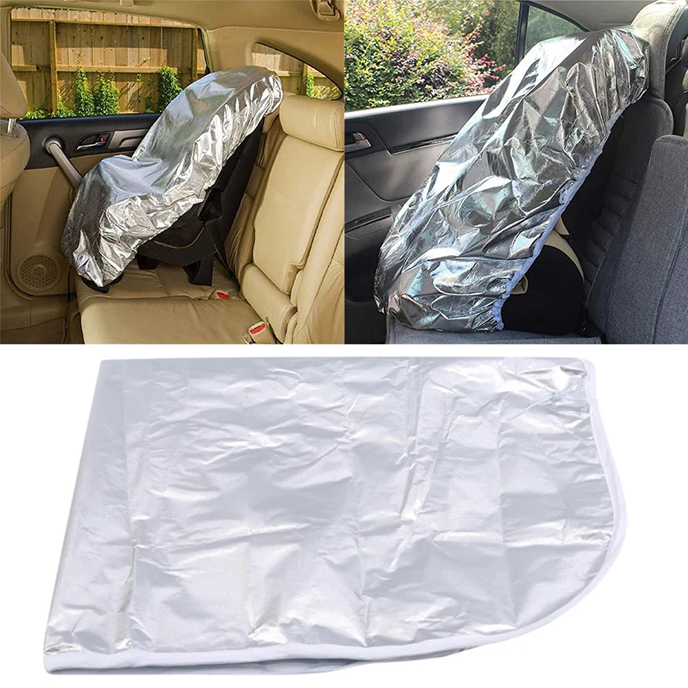 

Silver Aluminium Film 108*80cm Baby Kids Car Safety Seats Sun Shade Sunshade UV Rays Protector Cover Reflector New