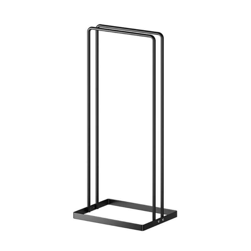 

Metal Clothes Organizer Rack Sturdy Hanger Caddy Storage Holder Stacker