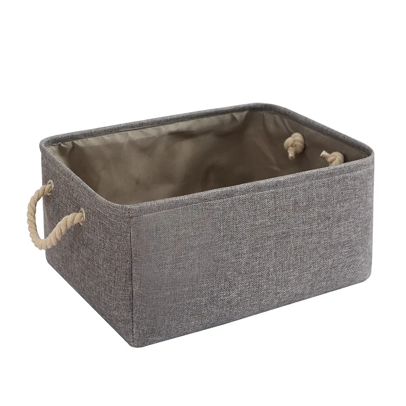 

Linen Storage Basket Fabric Foldable Large Capacity Dirty Clothes Basket Clothes Snack Storage Basket