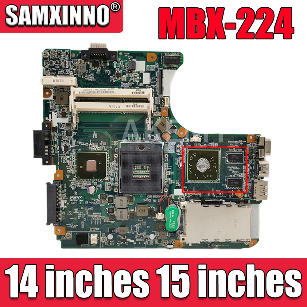 

MBX-224 motherboard For SONY Vaio VPCEB VPC-EB laptop motherboard HM55 DDR3 HD4500 graphics card M960 1P-0109J01-8011 A1771577A