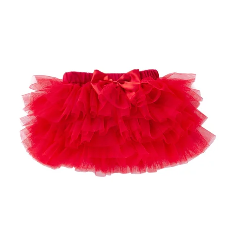 Юбка-американка для маленьких девочек 3 цвета юбка-пачка красная роза новорожденных шифон 6 слой юбки для маленьких девочек одежда для дня рождения