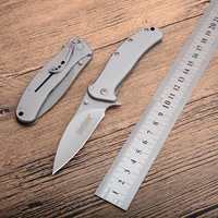 hot kershaw pocket 1730 folding outdoor knife 8cr13mov blade all steel handle camping survival tactical fruit knives edc tools
