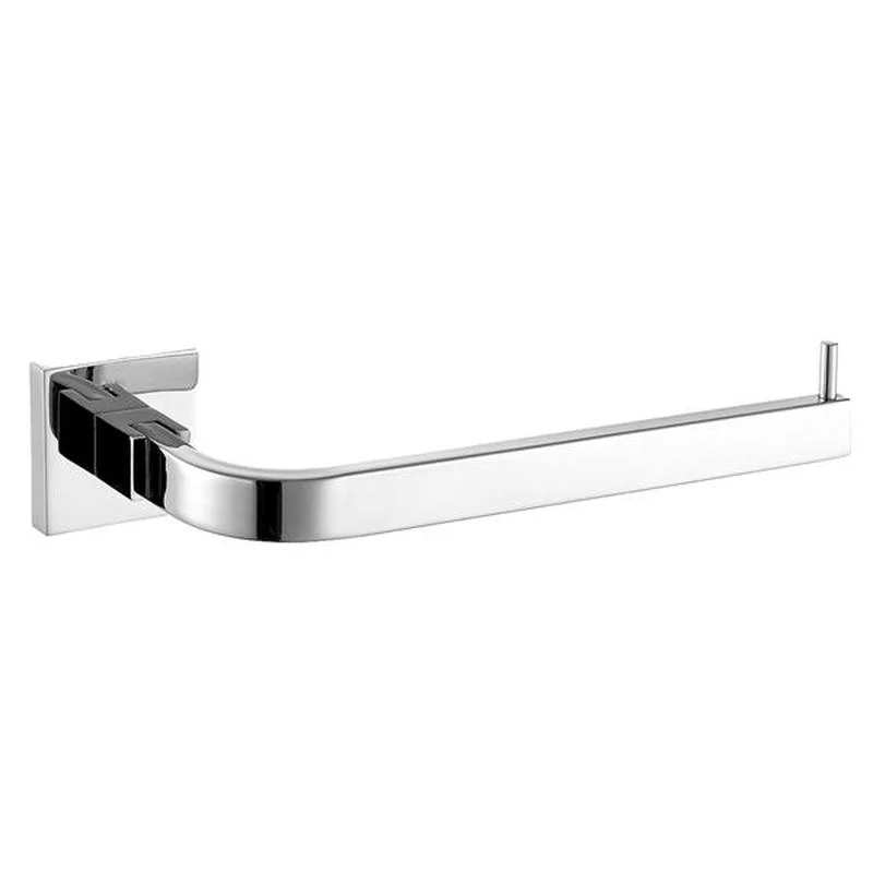 

Bright Polishing Square Base Towel Hook Bars Silver Towel Rack 304 Stainless Steel Bathroom Accessories