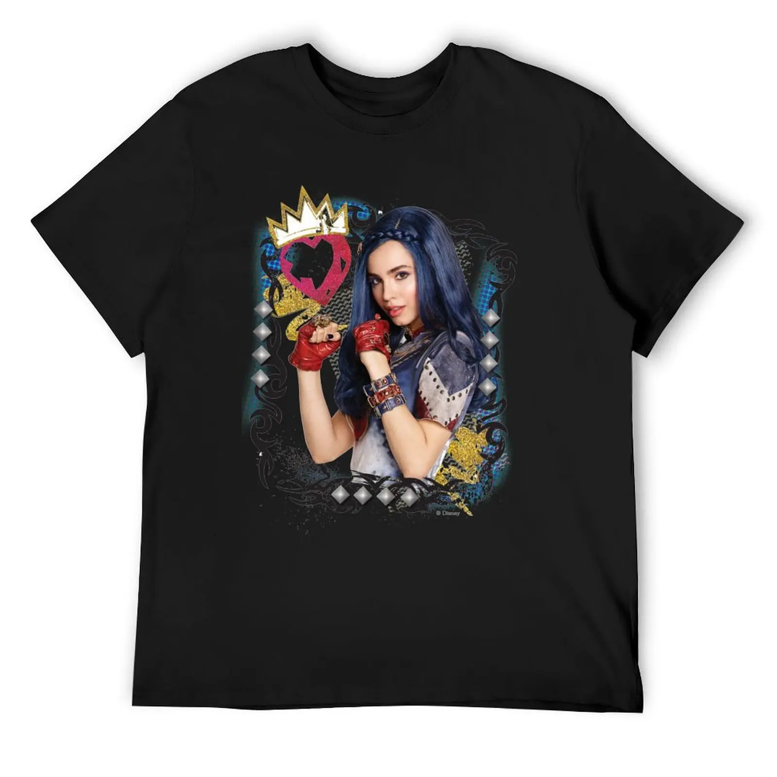 Футболка Наследники Evie Attitude is Everything летняя одежда уличная мужские футболки