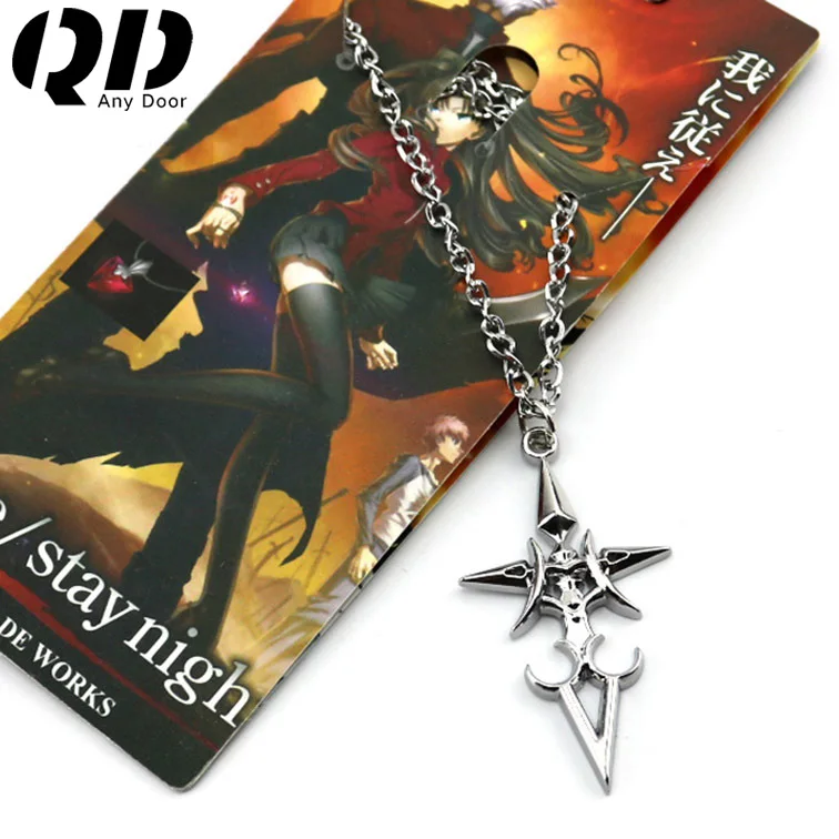 Ожерелье из аниме Fate Stay Night Saber Heart игрушки подвеска для косплея неограниченная