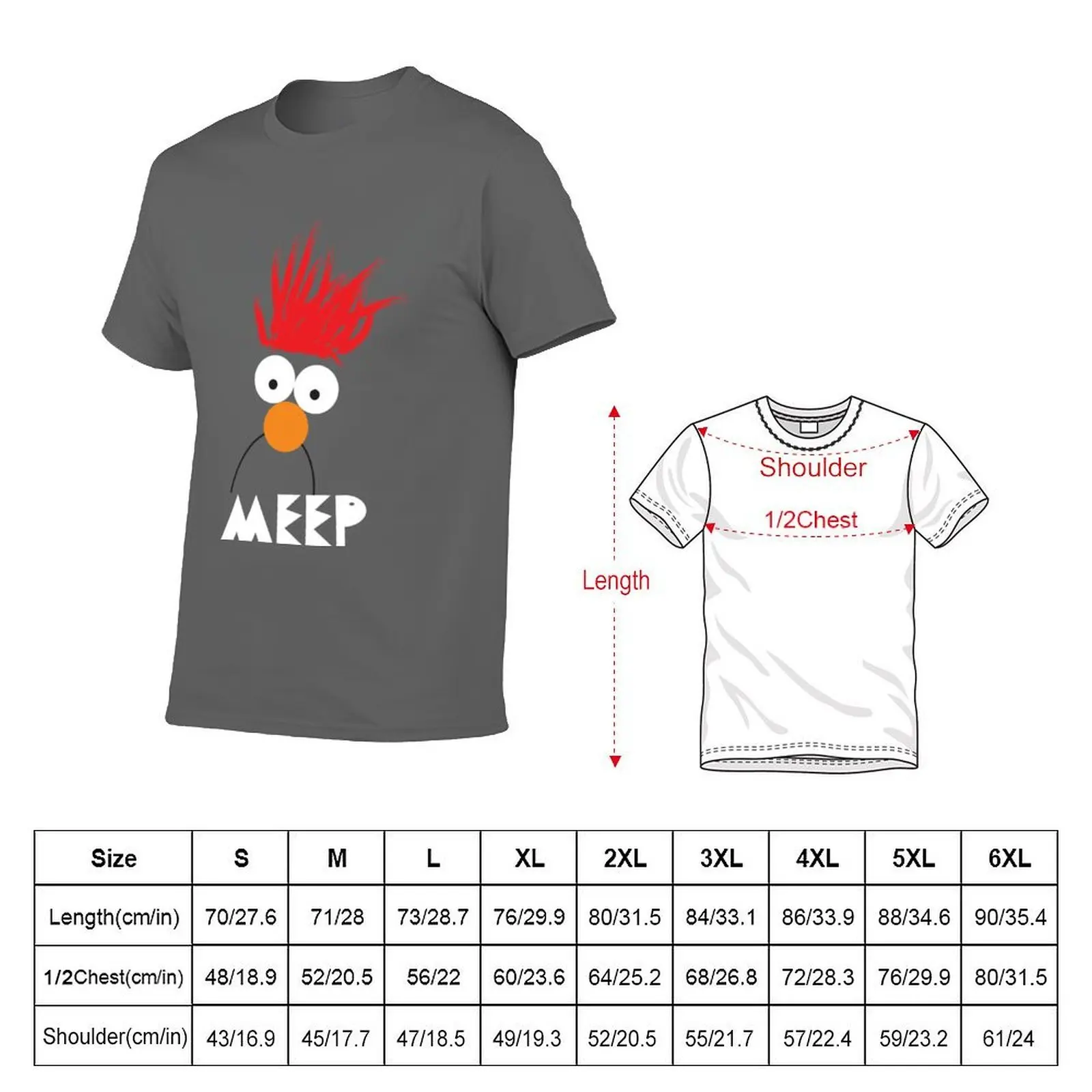 Фото Футболка Beaker MEEP Vintage, легкая спортивная базовая футболка №2
