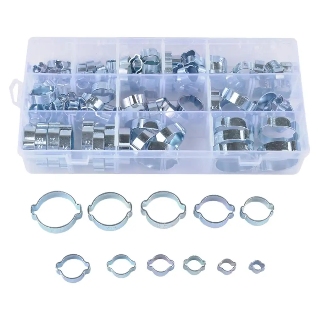 Двойные зажимы для ушей водного топлива воздушного шланга ассортимент коробка