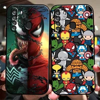 marvel luxury cool phone case for samsung galaxy s8 s8 plus s9 s9 plus s10 s10e s10 lite 5g plus soft back black silicone cover