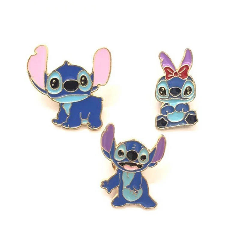 2022 Новый Лило и Стич Брошь-значок с воротником веселые акриловые ручной работы эпоксидные ювелирные изделия на рубашке и сумке.