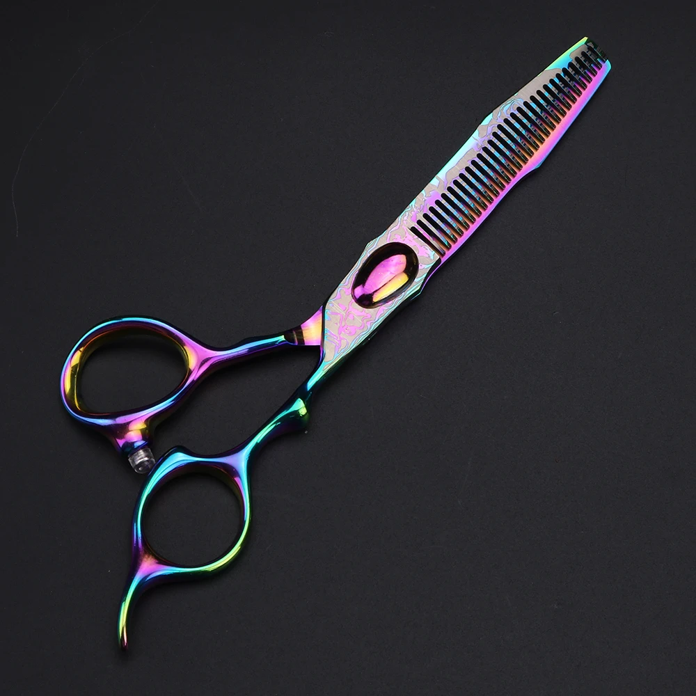 Красочные профессиональные ножницы для волос парикмахерские и филировочные