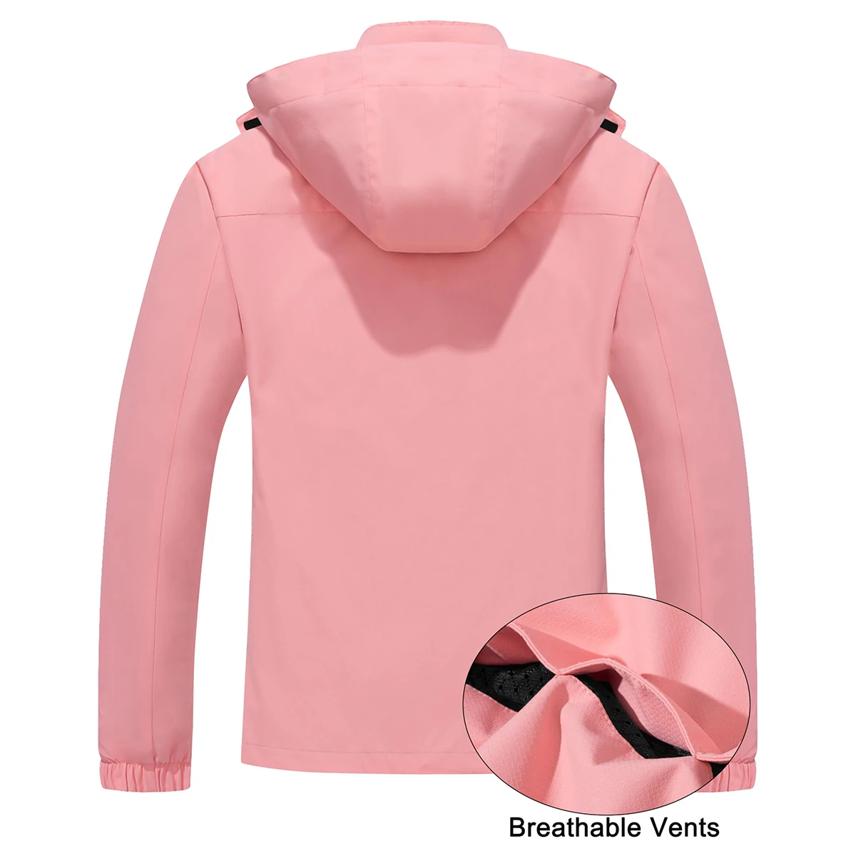 MAGCOMSEN Женская Походная Куртка Со Съемным Капюшоном На Молнии Ветрозащитное