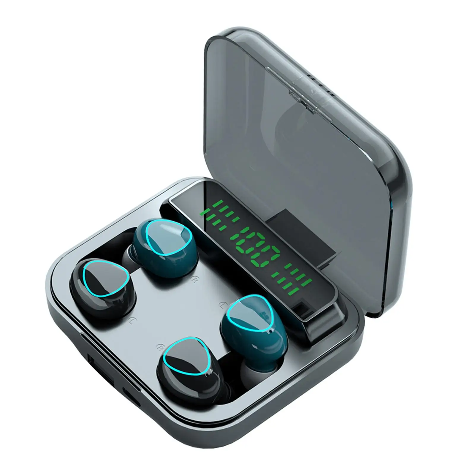 

M22 earplugs 5.1 Stereo with Microphone Headset for Sport Running Working Noise Cancelling