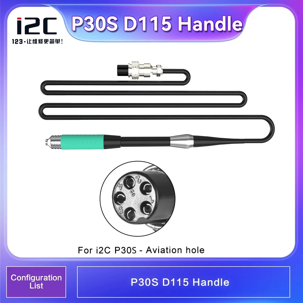 

i2C D115 D210 D245 Сварочная ручка Паяльные жала для i2C P30S Цифровая мощность 2SDN Паяльная станция Сменные инструменты для ремонта