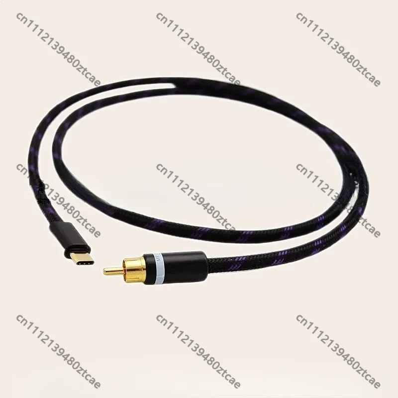 Коаксиальный аудиокабель Type-C-RCA 75 Ом для портативных музыкальных плееров Cayin HiBy, цифровой адаптер-кабель SPDIF (art.: 3920da95be18c) - 3920da95be18c