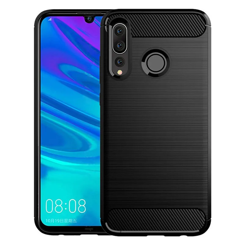 

Matte Silicone Case for Huawei Nova 5Z Shockproof Carbon Fiber Back Cover for nova 5i pro Mate 30 lite Anti-knock frosted case