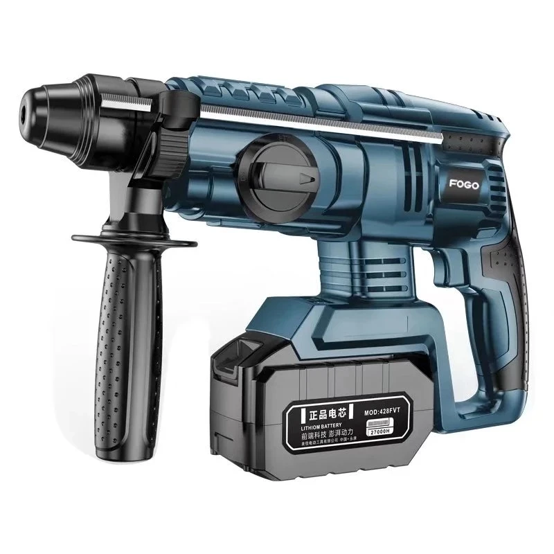 

2023 New Rechargeable electric hammer industrial grade multifunctional lithium electric impact drill electric drill metal tin