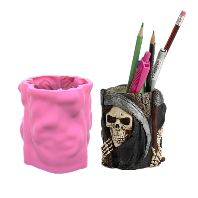 Серп Череп Цветочный Горшок Силиконовая Форма Брелок Смола Эпоксидная