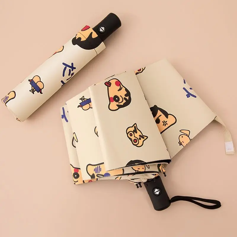 

Crayon Shin-Chan Umbrella Fully Automatic Sunny or Rainy Dual Purpose Fold Shade Sun Protection Big Umbrella Durable Friend Gift