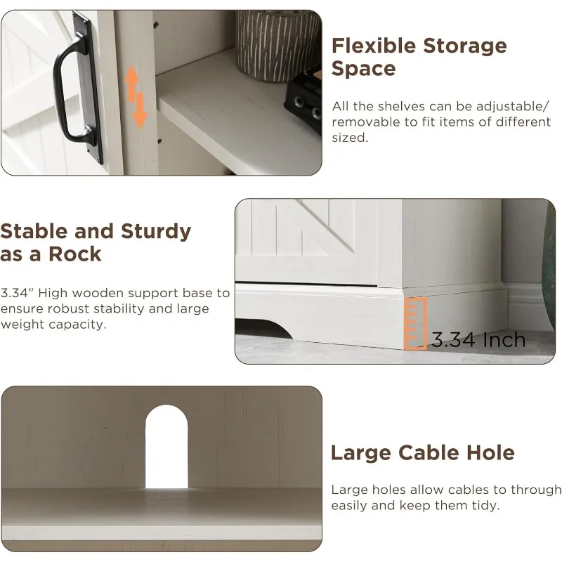 Электрическая подставка для телевизора в фермерском доме с диагональю 65 дюймов