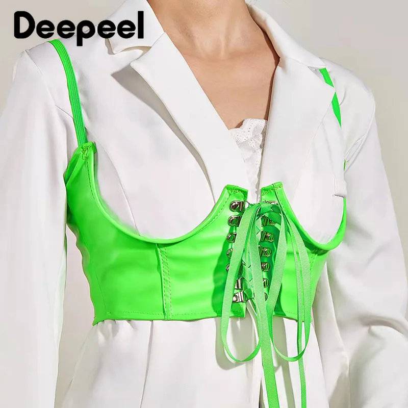 

1Pc Deepeel 15*72cm Luxury Woman Belt Gothic Style Sling Waist Corset Fashion Decorative Corsets Punk Leather Wide Female Belts