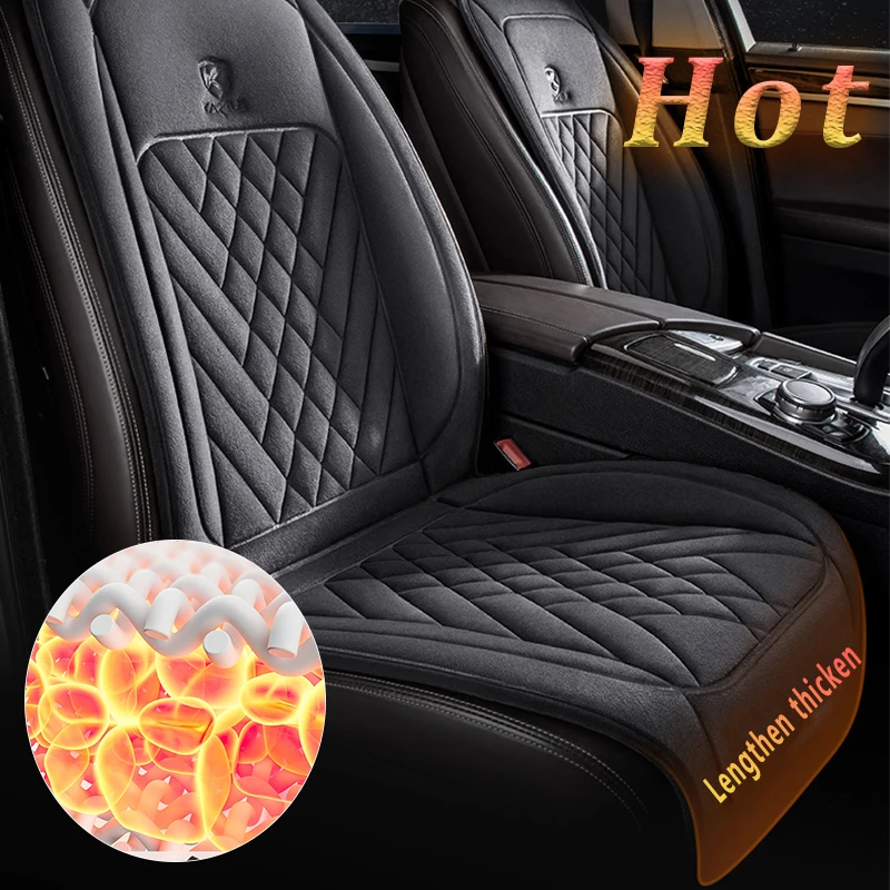 

12V/24V Car Seat Heater Lengthen Heated Car Seat Cover Warm Car Heating Mat Universal Winter Electric Heated Seat Cushion