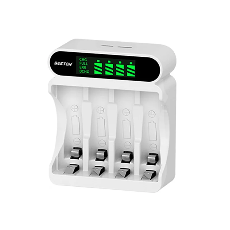 Зарядное устройство BESTON C9023L с 4 слотами и ЖК-дисплеем для аккумуляторов AA/AAA 1 2 в