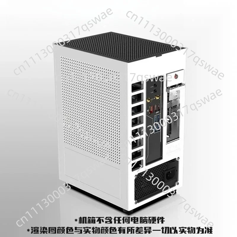Фото Корпус Mini ITX 7.9L с двумя слотами для GPU, поддержкой блока питания SFX и двусторонней вентиляцией с фаской №1