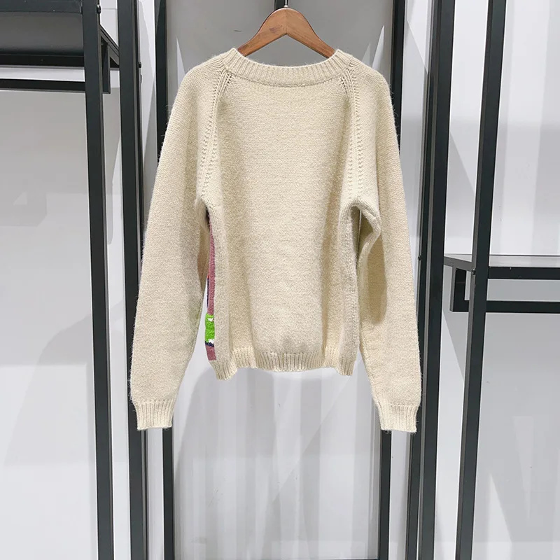 Осень/зима 2024 ретро забавный дом тканый стержень ручной работы игла грубая нить