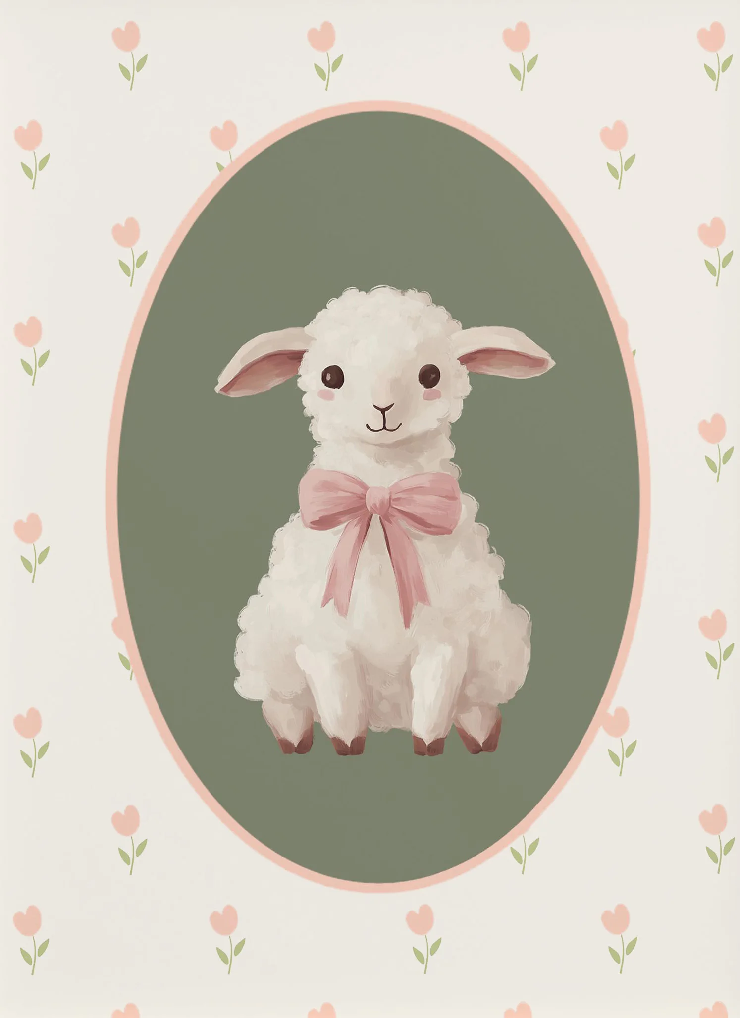 Печать на холсте мультфильм милые животные