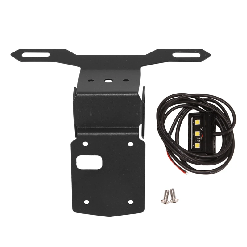 

Motorcycle License Plate Bracket Holder Led Light For Kawasaki Z650 Ninja650 2017-2020