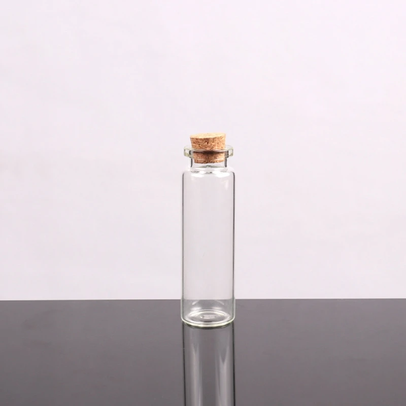 RXJC Маленькие бутылочки с пробковыми пробками Крошечные флаконы прозрачные