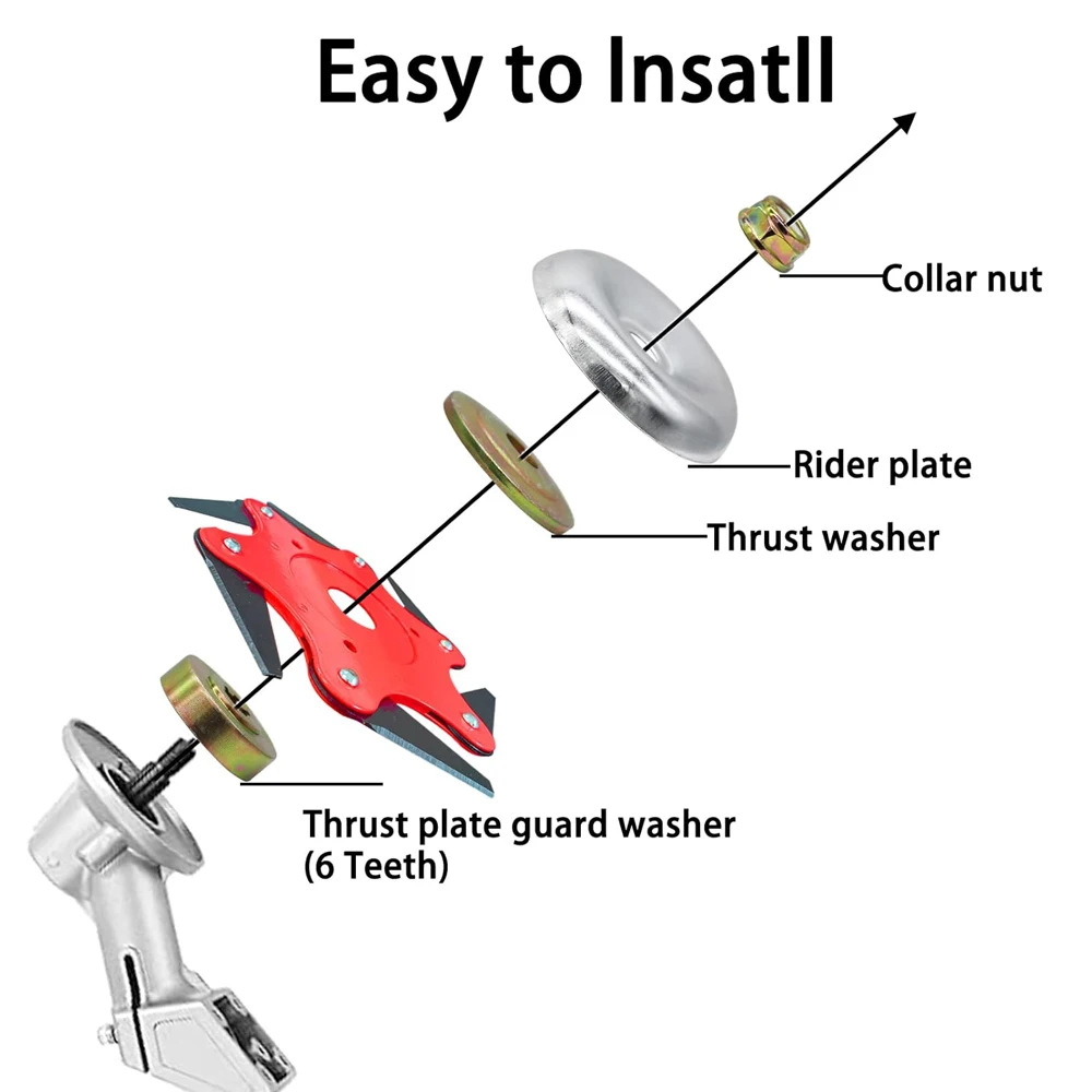 6-лезвийная триммерная головка реверсивные лезвия для поедания сорняков