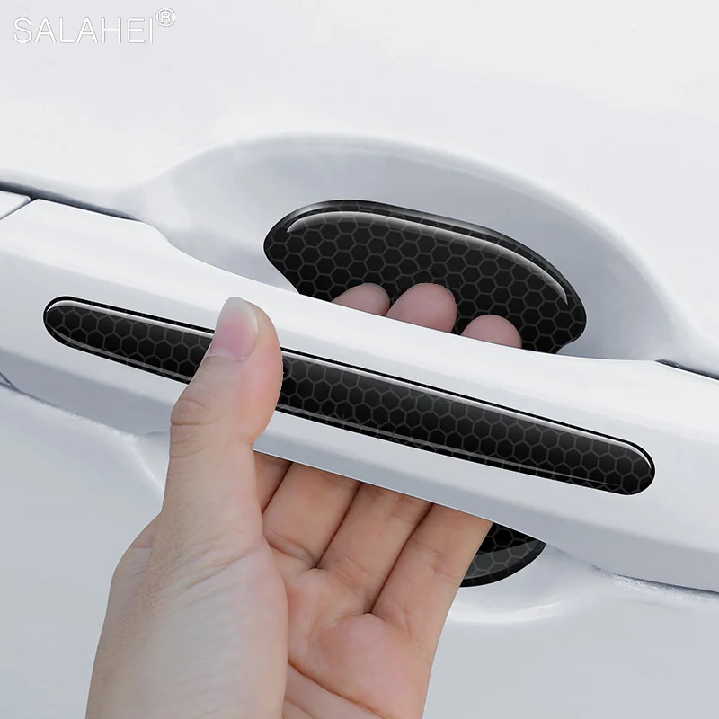 

4/8Pcs Car Door Handle Protection Sticker Anti Scratch Film For Honda logo CRV Pilot Accord Civic Fit Jazz HRV Auto Accessories