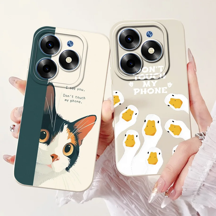 Shockproof Cover For Itel S23 Plus Case S681LN S23+ Funda Cute Rabbit Panda Protective Soft Bumper S 23 S665L Coque