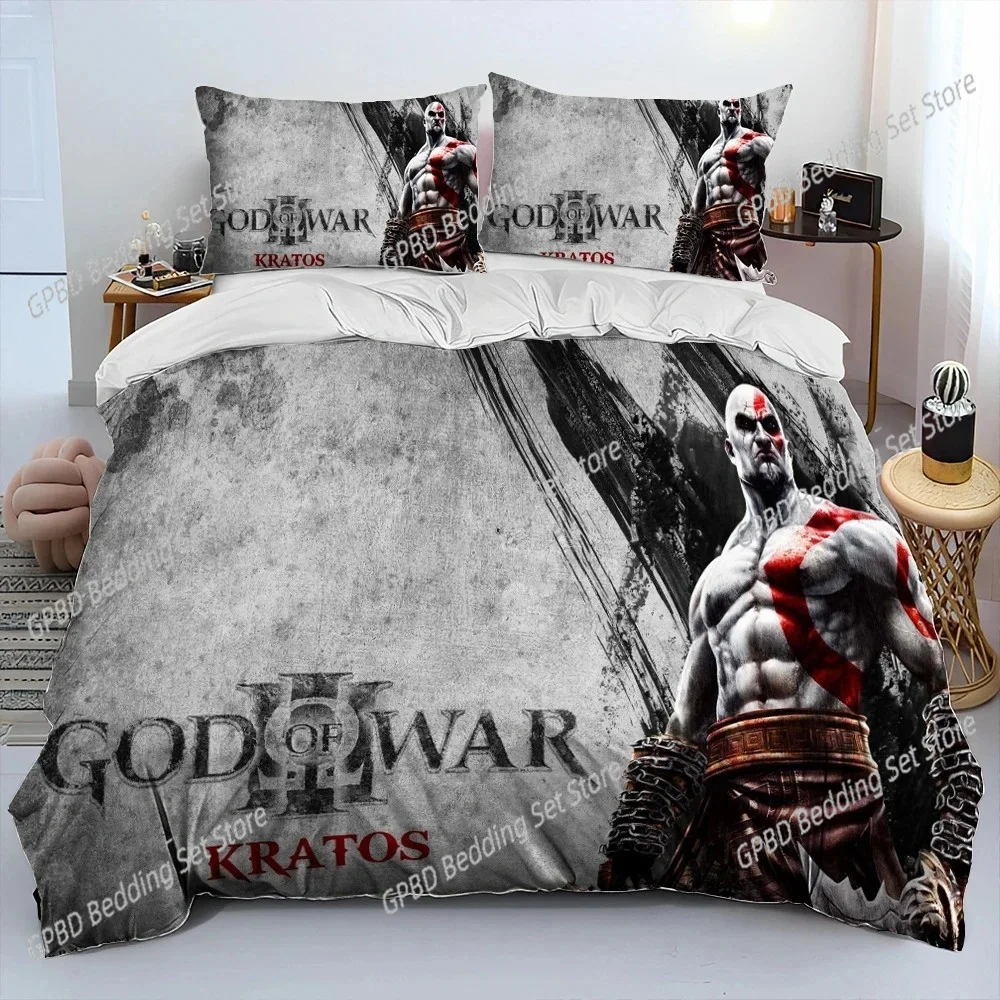 Комплект постельного белья Game God of War Кратос пододеяльник комплект наволочка